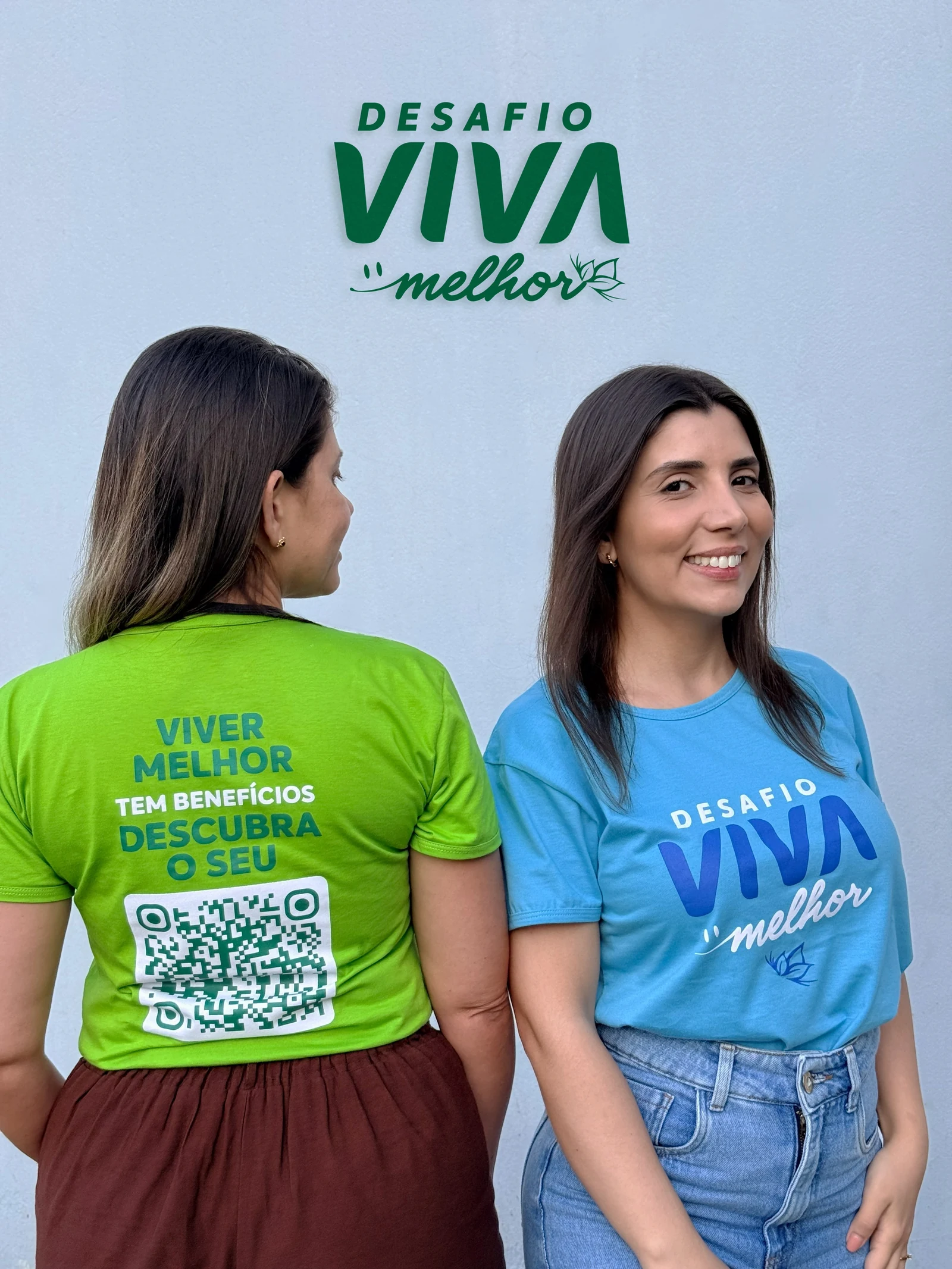 Camisetas oficiais dos times Verde e Azul